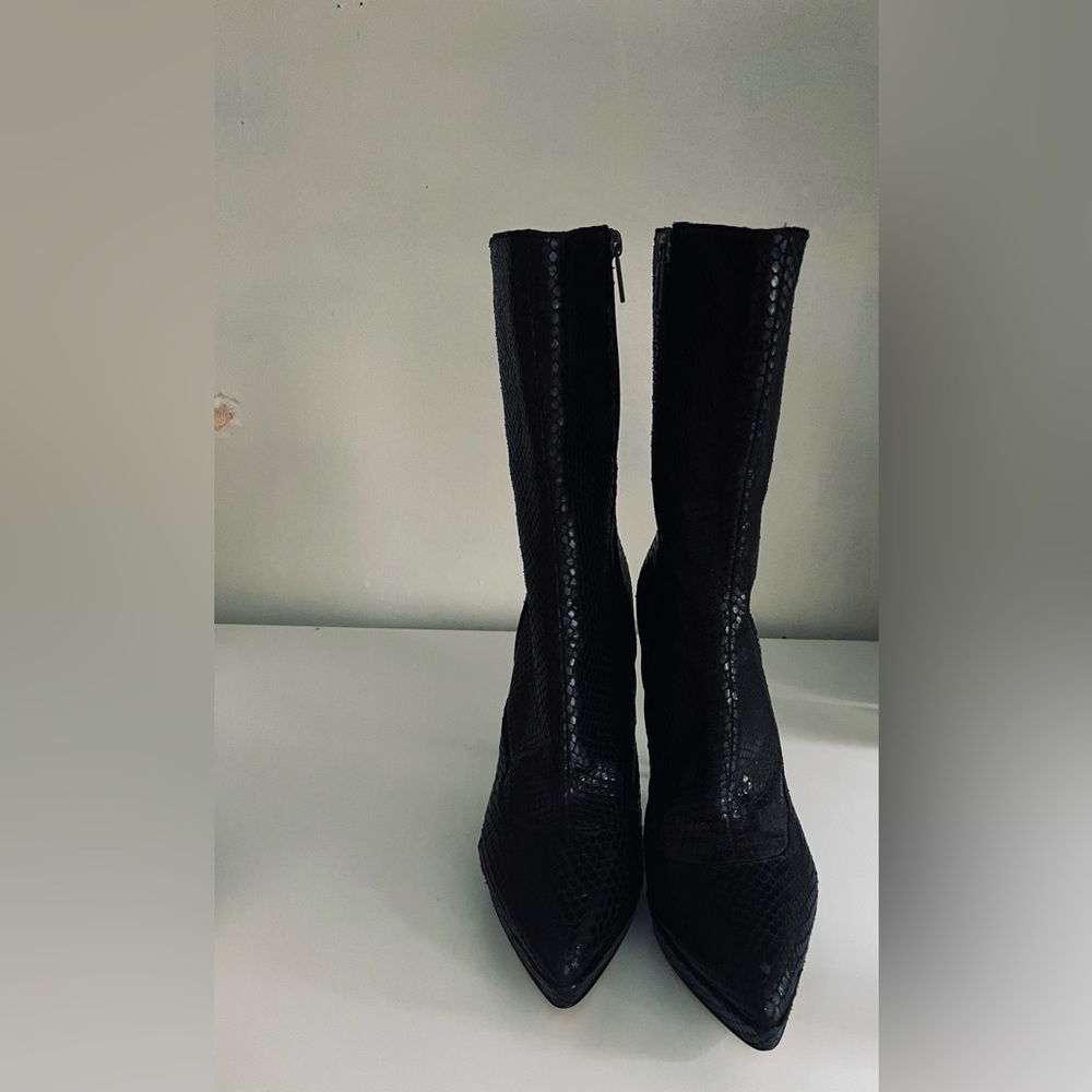 Just Cavalli PYthon Embossed Boots